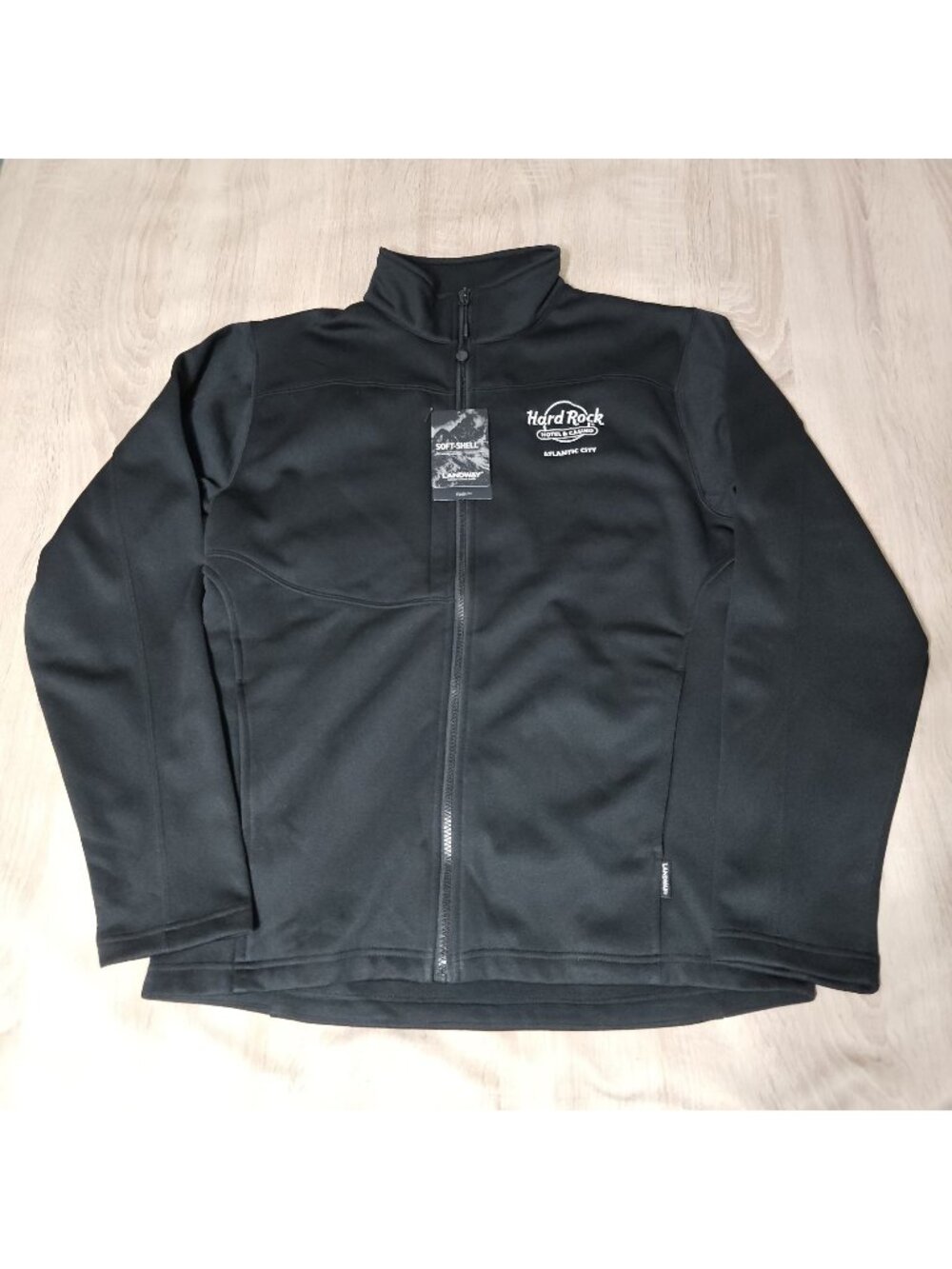 Womens Size M Hard Rock Hotel Casino Black Jacket Atlantic City Nj New Full Zip